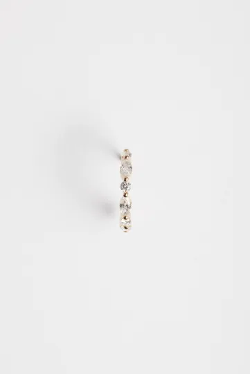 Earring Créole Elodie in pink gold