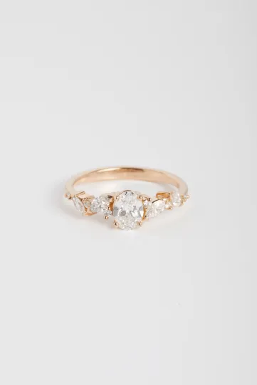 Ring Rania L in pink gold