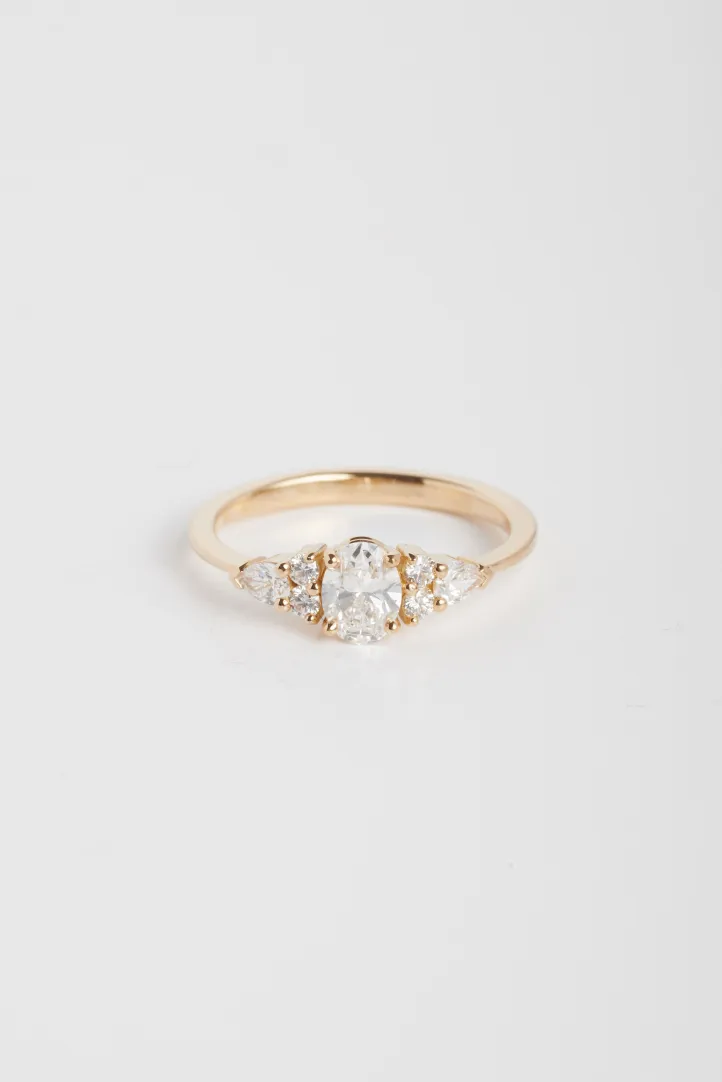 Ring Julie L in pink gold