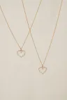 Necklace Mon Petit Coeur in pink gold