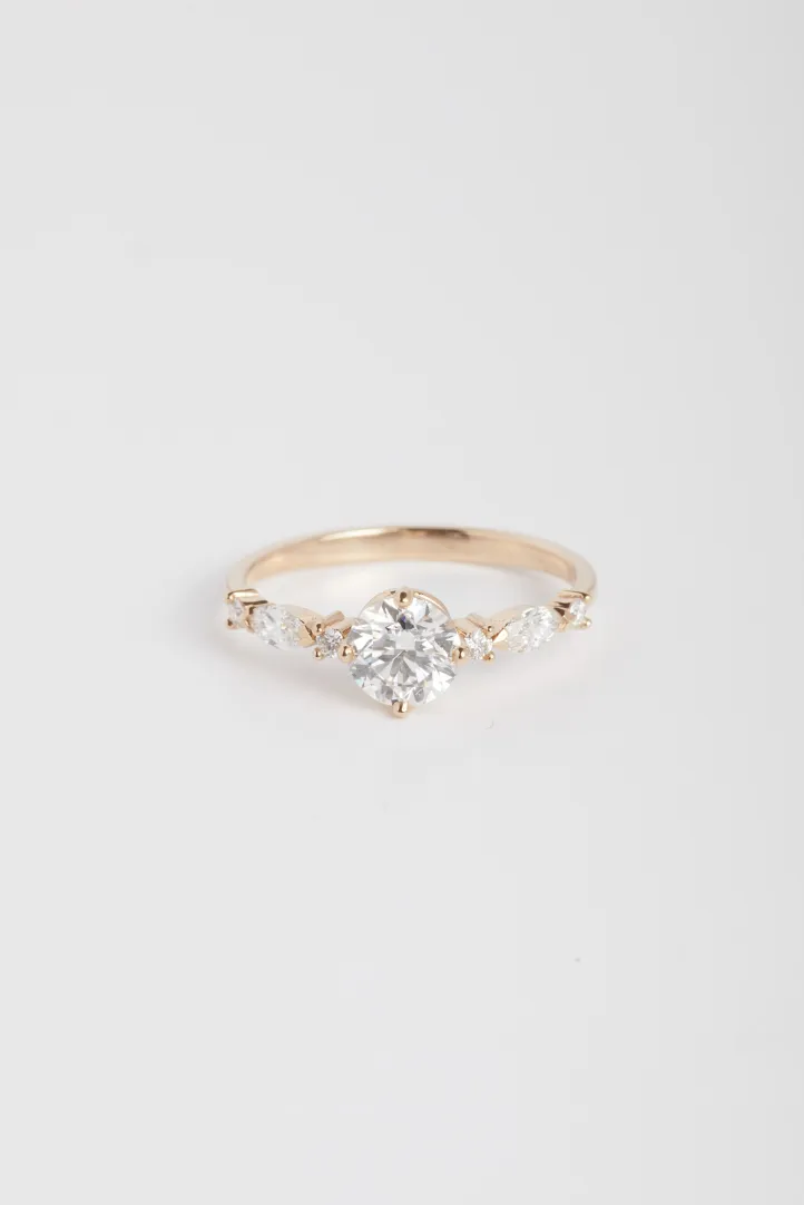 Ring Prune XL in pink gold