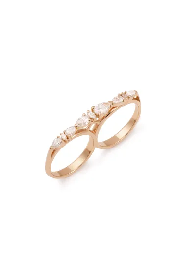 Ring Ibtissame Double in pink gold