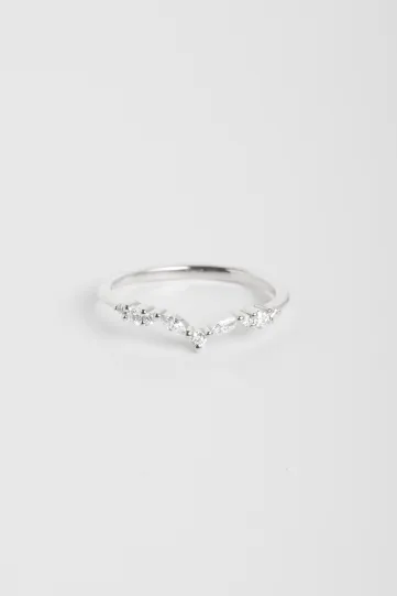 Ring Agathe in white gold