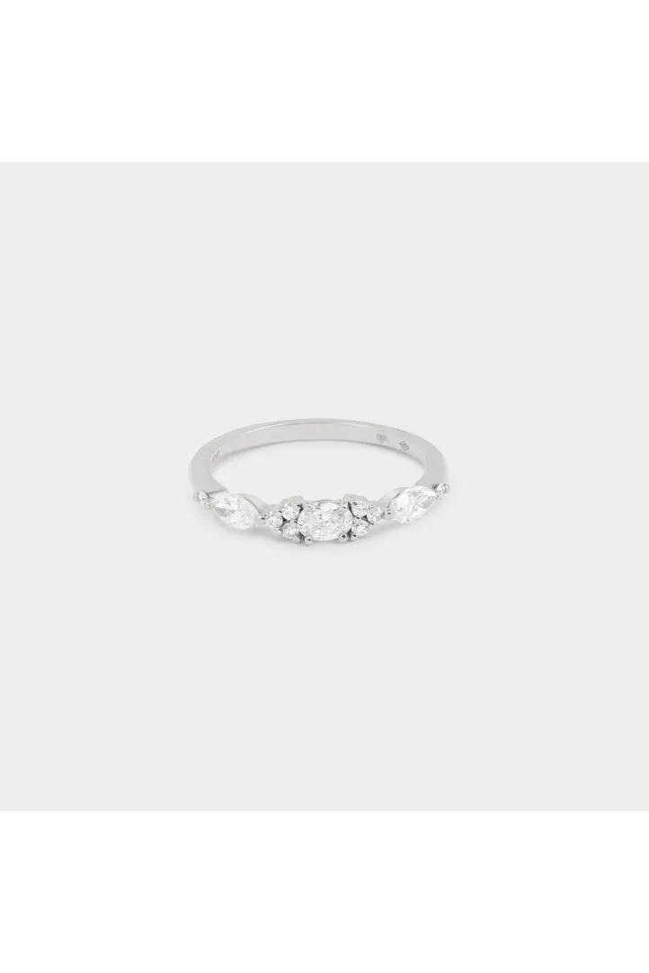 Bague Alma en or blanc