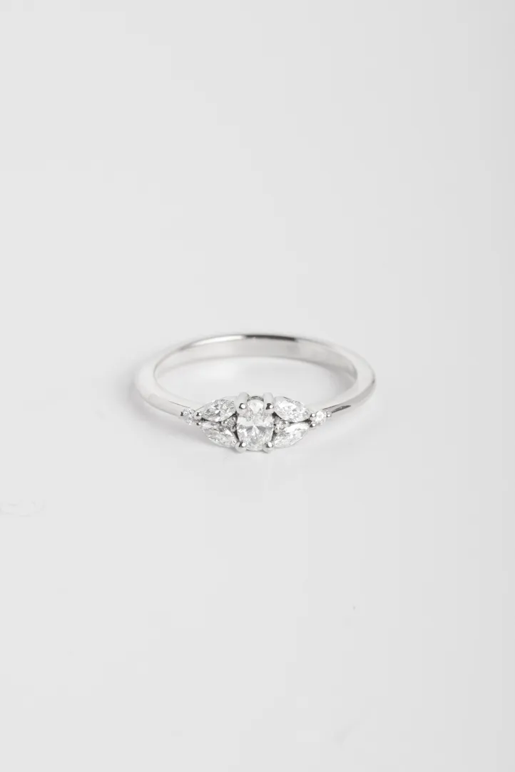 Bague Camille XS en or blanc