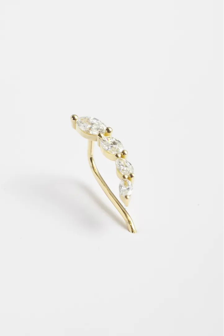 Earring Céleste in yellow gold