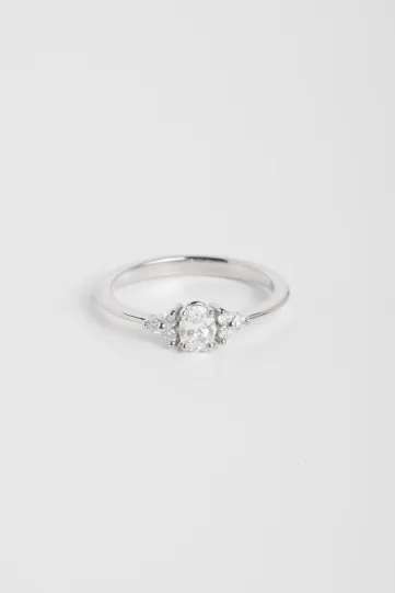 Ring Clara S in white gold