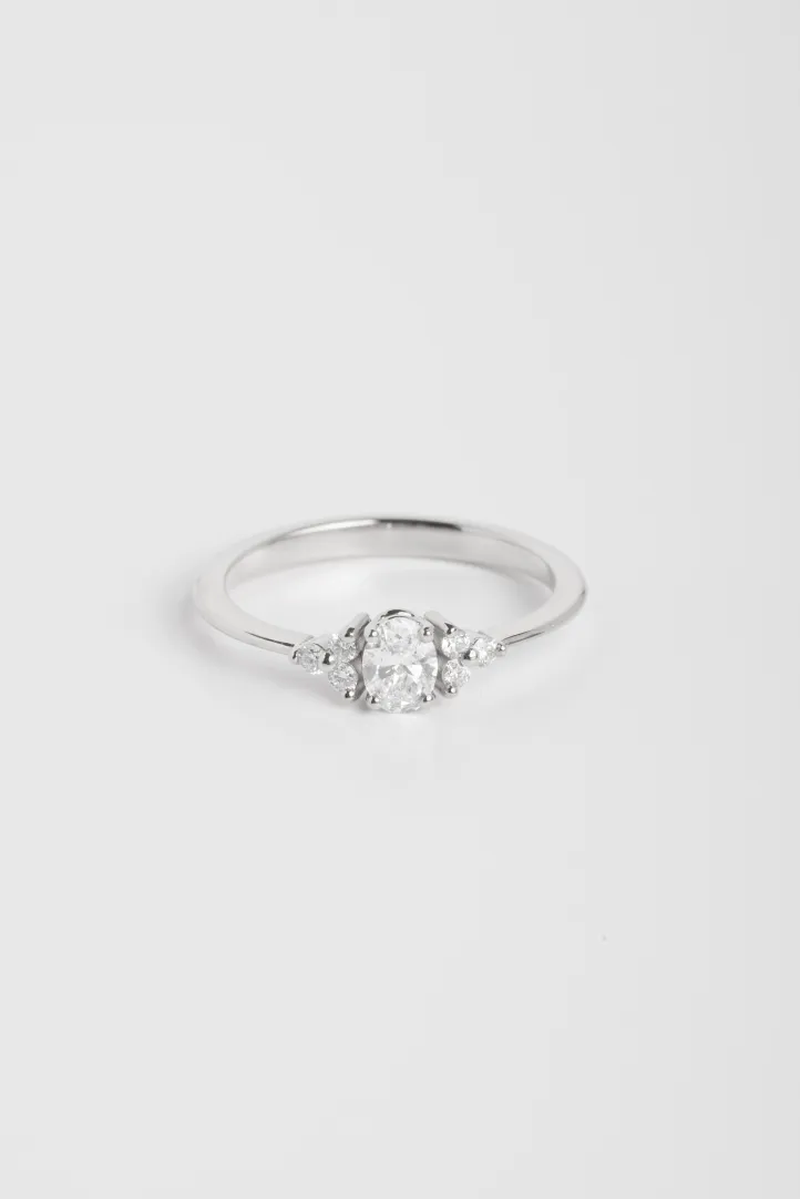 Bague Clara S en or blanc