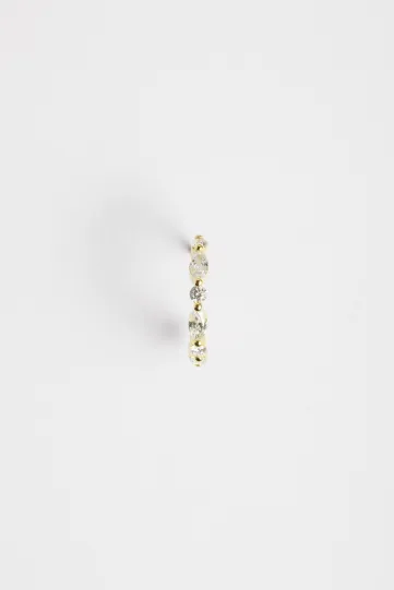 Earring Créole Elodie in yellow gold