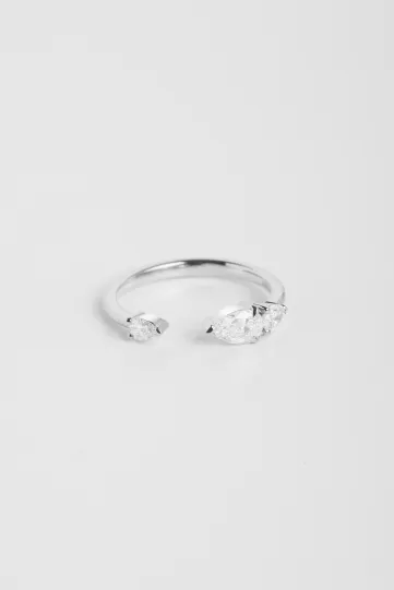 Ring Gwen S in white gold