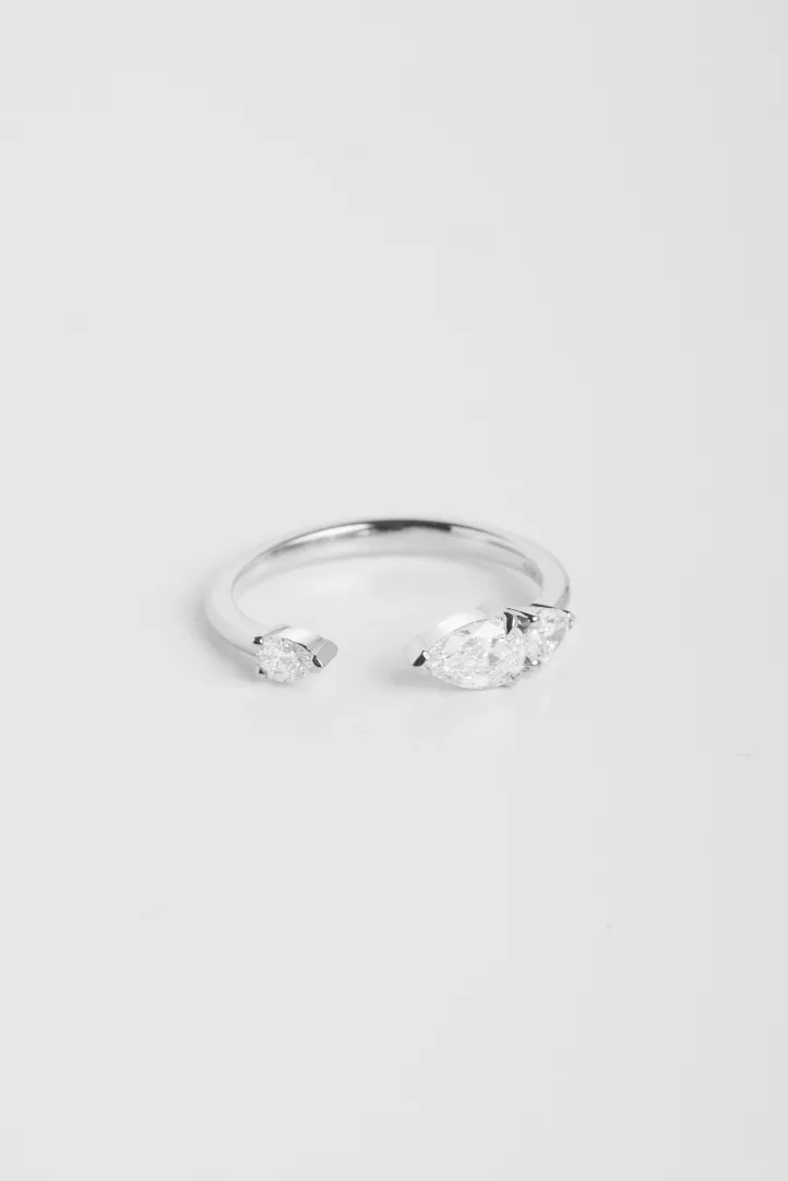 Bague Gwen S en or blanc