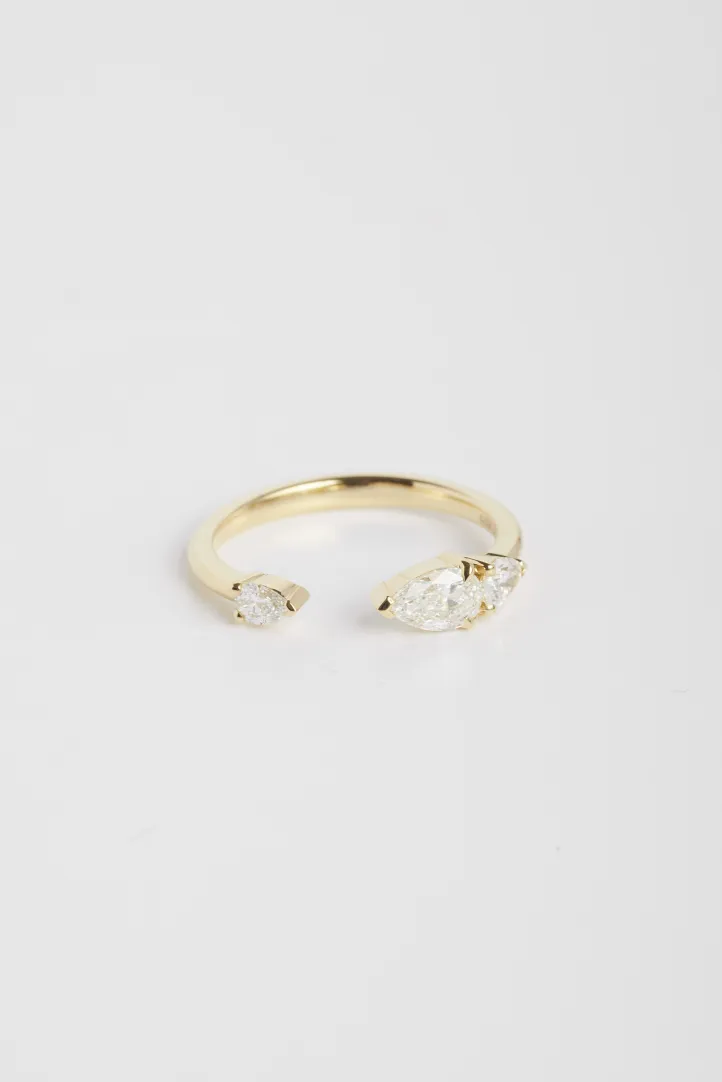 Ring Gwen S in yellow gold