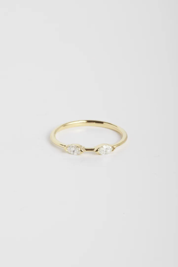 Ring Hana Bis in yellow gold