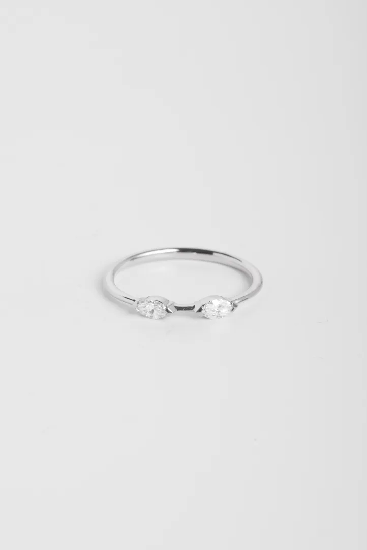 Bague Hana Bis en or blanc