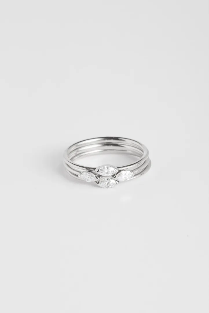 Bague Hana Trilogie en or blanc