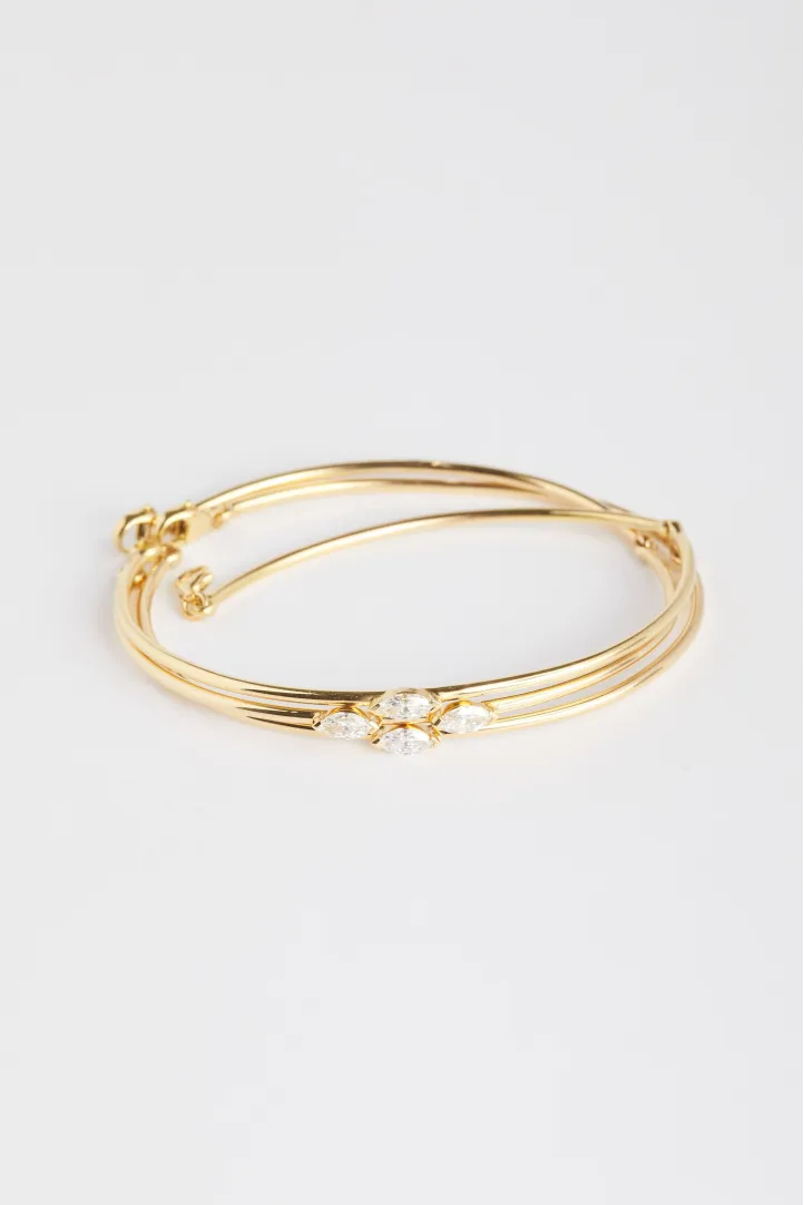 Bracelet Hana Trilogie in yellow gold