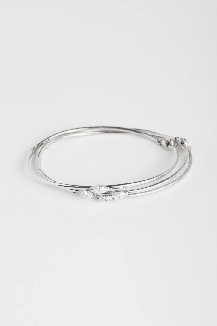 Bracelet Hana Trilogie in white gold