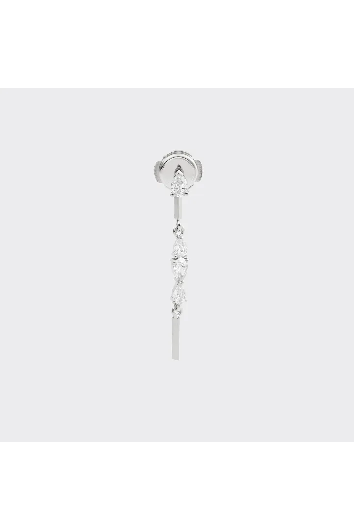 Boucle d'oreille Boucle Ibtissame en or blanc