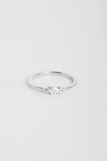 Ring Kenza XS in white gold