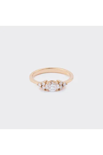 Ring Kenza M in pink gold