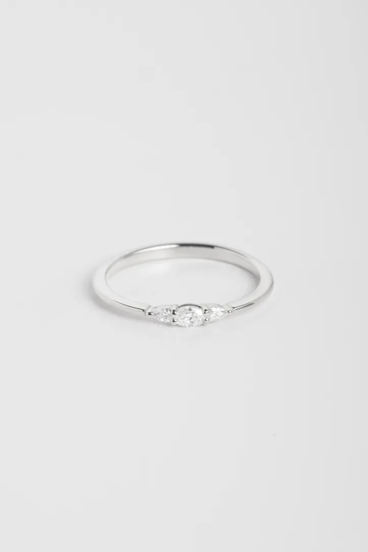 Ring Lou in white gold