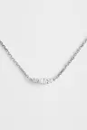 Necklace Collier Lou M in white gold