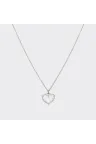 Collier Mon Petit Coeur en or blanc