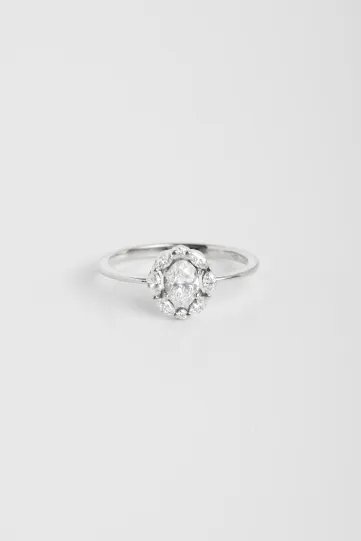 Bague Madeleine S en or blanc