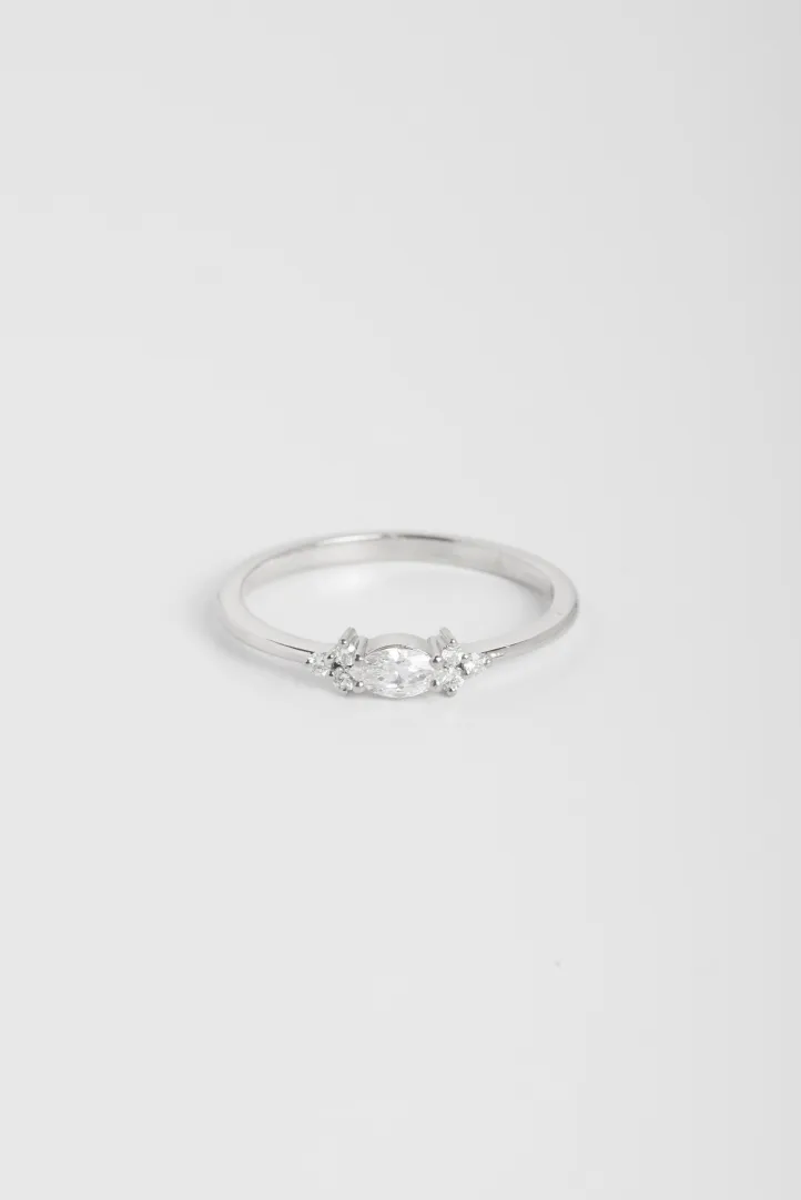 Bague Mathilde XS en or blanc