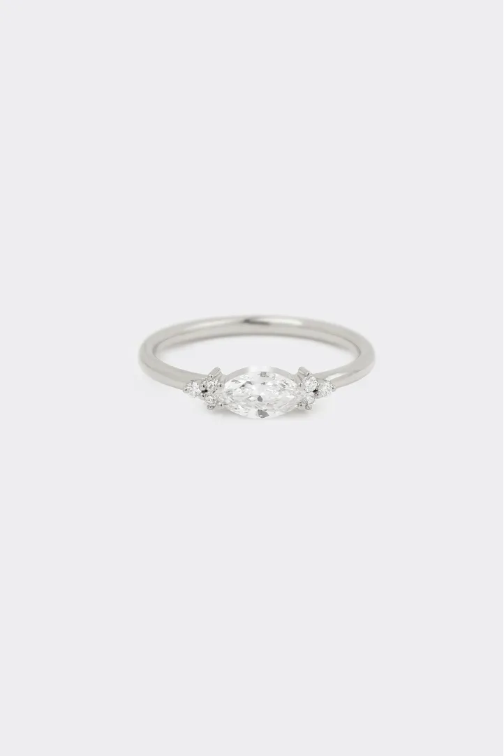 Bague Mathilde S en or blanc