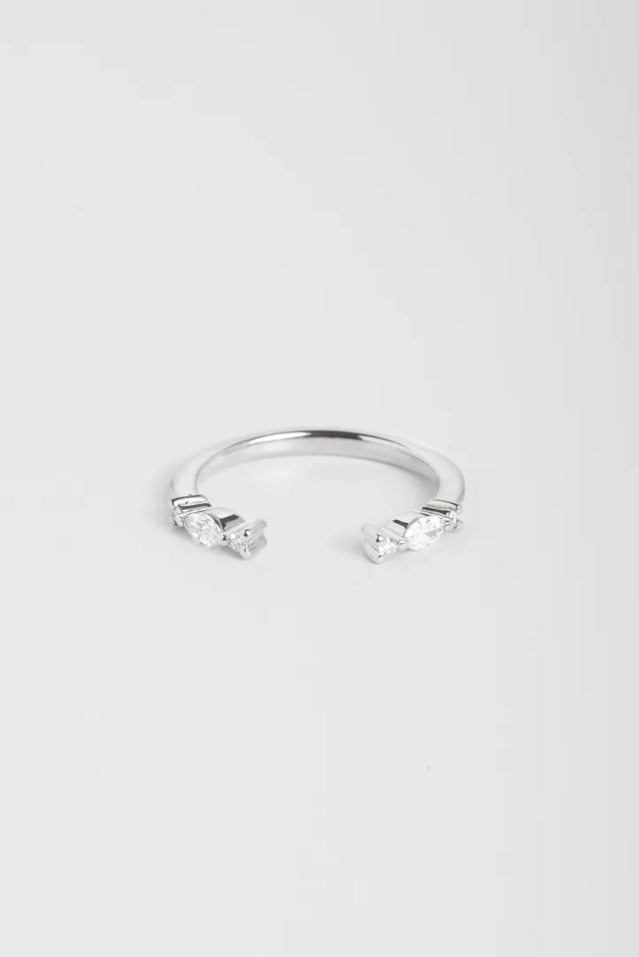 Bague Phoebe en or blanc