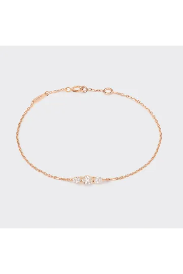 Necklace Collier Lou M in pink gold