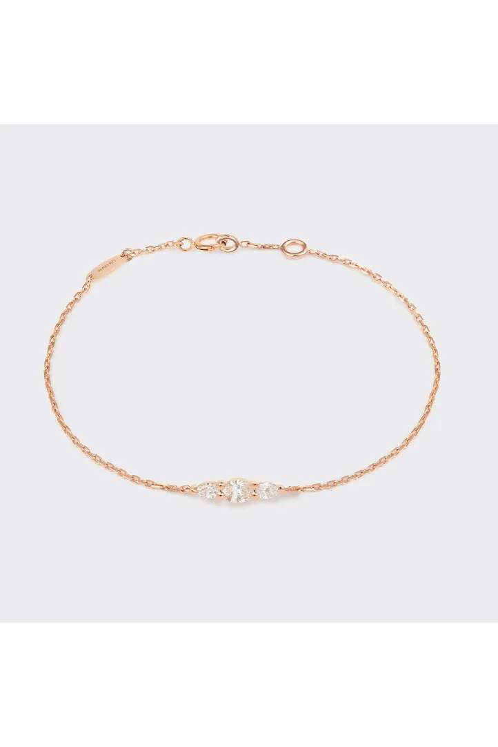 Necklace Collier Lou M in pink gold