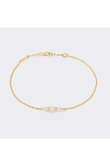 Necklace Collier Lou M in pink gold