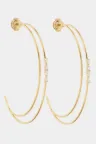 Earring Créole Elodie in yellow gold