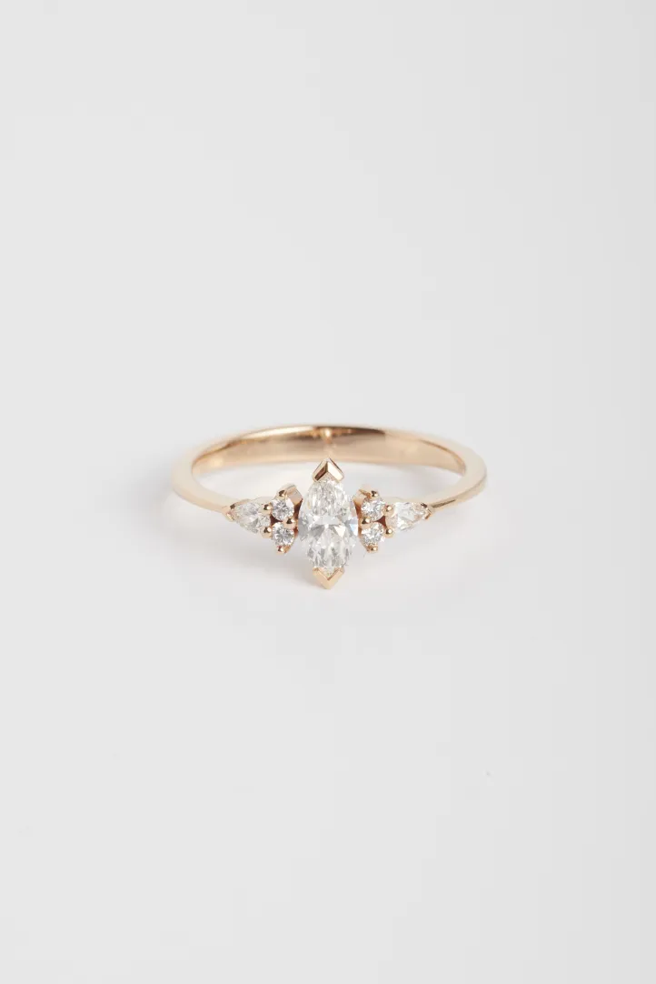 Ring Anne S in pink gold