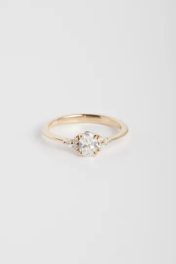 Ring Clara L in pink gold