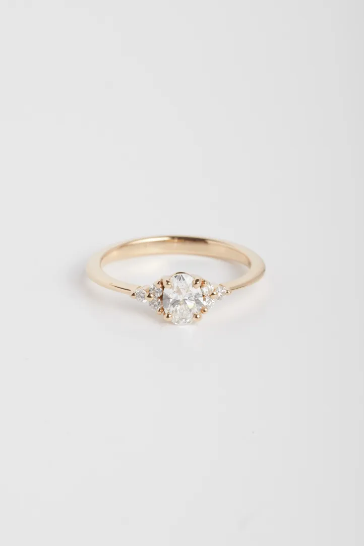 Ring Clara L in pink gold