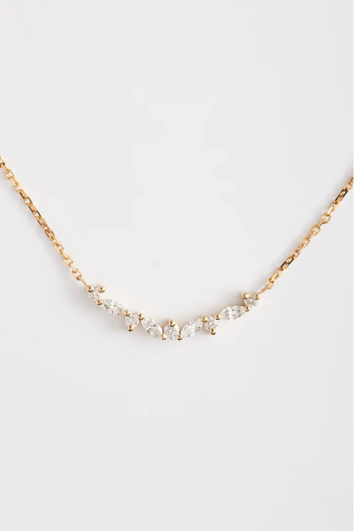 Necklace Collier Sarah in pink gold